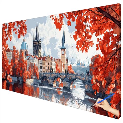 Malen Nach Zahlen Erwachsene Landschaft 70x30cm XXL Malen Nach Zahlen Kinder ab 10 DIY Set Erwachsene Anfänger Paint by Numbers London Handgemalt Ölgemälde Leinwand Kit für Geschenke Herbstdeko A-93 Malen Nach Zahlen Erwachsene Landschaft 70x30cm XXL Malen Nach Zahlen Kinder ab 10 DIY Set Erwachsene Anfänger Paint by Numbers London Handgemalt Ölgemälde Leinwand Kit für Geschenke Herbstdeko A-93 von Ciooyxee