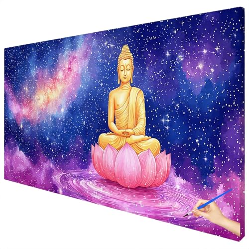 Malen Nach Zahlen Erwachsene Sternennacht 180x70cm XXL Malen Nach Zahlen Kinder ab 10 DIY Set Erwachsene Anfänger Paint by Numbers Abstrakt Handgemalt Ölgemälde Leinwand Kit Geschenke Herbstdeko E-49 von Ciooyxee
