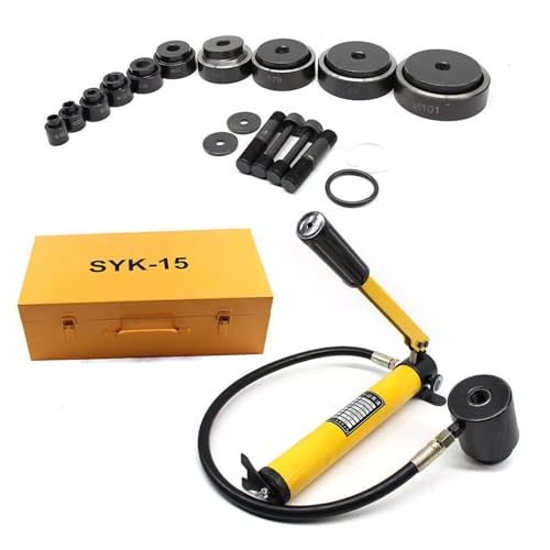 15T Hydraulische Blechlocher - 16-101mm Lochstanze Set, 10 Dies Werkzeug, Hydraulik Werkzeuge 15T Hydraulische Blechlocher - 16-101mm Lochstanze Set, 10 Dies Werkzeug, Hydraulik Werkzeuge von Ciounmb