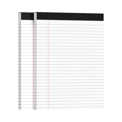 Ciphyfee 2pcs Legal Pads 8.5 x 11, Note Pads, College Ruled Notebook, White Note Pads, Writing Pads, Notepads 8.5 x 11, Memo Pad Paper Pads Perforate, Ruled Line Notebooks for Work, School, Office Ciphyfee 2pcs Legal Pads 8.5 x 11, Note Pads, College Ruled Notebook, White Note Pads, Writing Pads, Notepads 8.5 x 11, Memo Pad Paper Pads Perforate, Ruled Line Notebooks for Work, School, Office von Ciphyfee