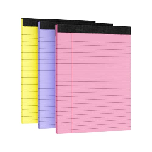 Ciphyfee 3pcs Legal Pads 8.5 x 11, Note Pads, College Ruled Notebook, Color Note Pads, Writing Pads, Notepads 8.5 x 11, Memo Pad Paper Pads Perforate, Ruled Line Notebooks for Work, School, Office Ciphyfee 3pcs Legal Pads 8.5 x 11, Note Pads, College Ruled Notebook, Color Note Pads, Writing Pads, Notepads 8.5 x 11, Memo Pad Paper Pads Perforate, Ruled Line Notebooks for Work, School, Office von Ciphyfee