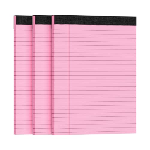 Ciphyfee 3pcs Legal Pads 8.5 x 11, Note Pads, College Ruled Notebook, Pink Note Pads, Writing Pads, Notepads 8.5 x 11, Memo Pad Paper Pads Perforate, Ruled Line Notebooks for Work, School, Office Ciphyfee 3pcs Legal Pads 8.5 x 11, Note Pads, College Ruled Notebook, Pink Note Pads, Writing Pads, Notepads 8.5 x 11, Memo Pad Paper Pads Perforate, Ruled Line Notebooks for Work, School, Office von Ciphyfee