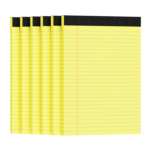 Ciphyfee 6pcs Legal Pads 8.5 x 11, Note Pads, College Ruled Notebook, Yellow Note Pads, Writing Pads, Notepads 8.5 x 11, Memo Pad Paper Pads Perforate, Ruled Line Notebooks for Work, School, Office Ciphyfee 6pcs Legal Pads 8.5 x 11, Note Pads, College Ruled Notebook, Yellow Note Pads, Writing Pads, Notepads 8.5 x 11, Memo Pad Paper Pads Perforate, Ruled Line Notebooks for Work, School, Office von Ciphyfee