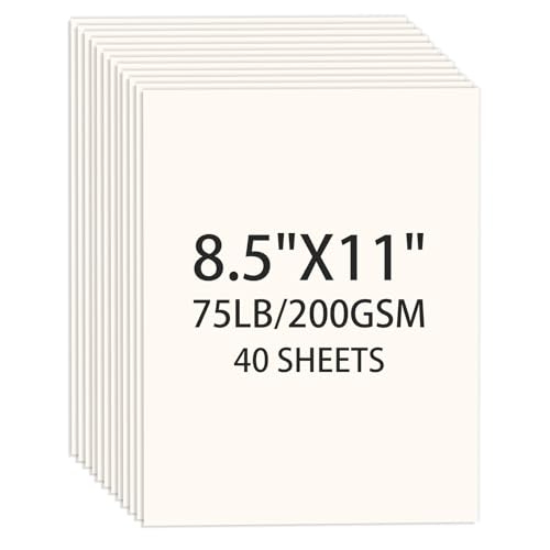 Karton, 8,5 x 11,40 Blatt, cremefarben von Ciphyfee