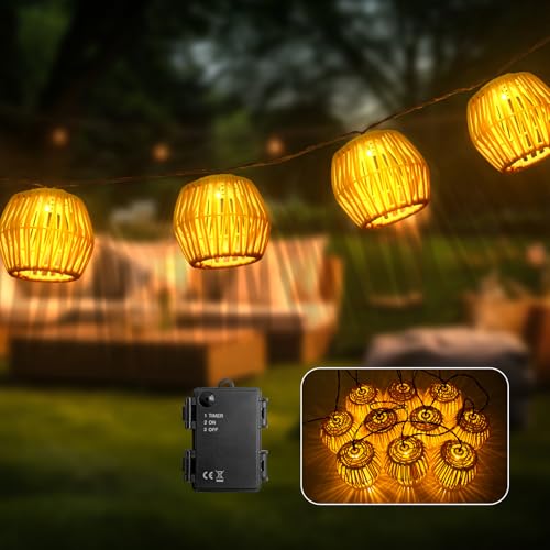 Ciskotu 3M Lichterkette Außen/Innen Batteriebetrieben,10 LEDs Lampions Lichterketten Aussen Kugeln Wetterfest IP44 für Garten, Balkon, Party, Zimmer, Verandas, Wände Ciskotu 3M Lichterkette Außen/Innen Batteriebetrieben,10 LEDs Lampions Lichterketten Aussen Kugeln Wetterfest IP44 für Garten, Balkon, Party, Zimmer, Verandas, Wände von Ciskotu