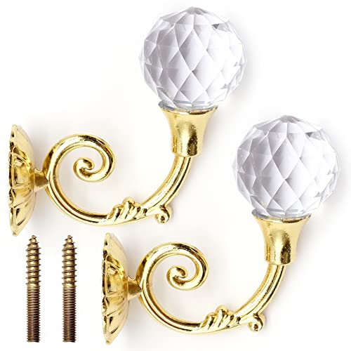 Cisolen 2 Stück Metall Vorhang Raffhalter Haken Wandhaken Kristall Wand Montiert Vorhang Holdbacks Kreative Kristall Wand Montage Haken Raffhalter für Rückhalte Gardinen Cisolen 2 Stück Metall Vorhang Raffhalter Haken Wandhaken Kristall Wand Montiert Vorhang Holdbacks Kreative Kristall Wand Montage Haken Raffhalter für Rückhalte Gardinen von Cisolen