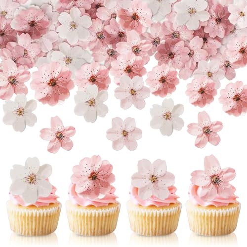 Essbare Blumen für Torte, 50 Stück Essbare Kirschblüten, Essbar Blüten Tortendeko Kirschblüte Tortendeko Essbar Blumen Cupcake Topper für Hochzeit Geburtstag Jubiläum Essbare Blumen für Torte, 50 Stück Essbare Kirschblüten, Essbar Blüten Tortendeko Kirschblüte Tortendeko Essbar Blumen Cupcake Topper für Hochzeit Geburtstag Jubiläum von Cisyia