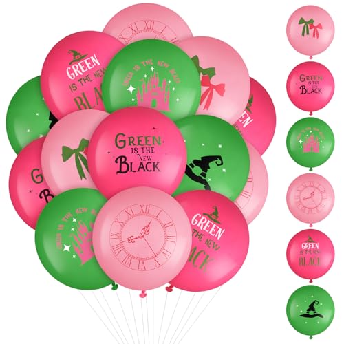 Civaner 30 Stück rosa und grüne Luftballons, 30,5 cm, Hexen-Thema, Party-Dekorationen, Prinzessinnen-Ballons, Zubehör für Frauen, Halloween, Fotografie, Hintergrund, Foto-Requisiten Civaner 30 Stück rosa und grüne Luftballons, 30,5 cm, Hexen-Thema, Party-Dekorationen, Prinzessinnen-Ballons, Zubehör für Frauen, Halloween, Fotografie, Hintergrund, Foto-Requisiten von Civaner