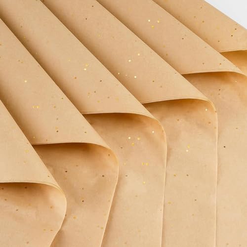 Glitter Seidenpapier Braun 10 Blatt Glitter Seidenpapier Verpackungsmaterial 50x66cm Tissue Paper für Geschenkverpackungen Füller, Kunsthandwerk, Geburtstag von Cjkoonsa