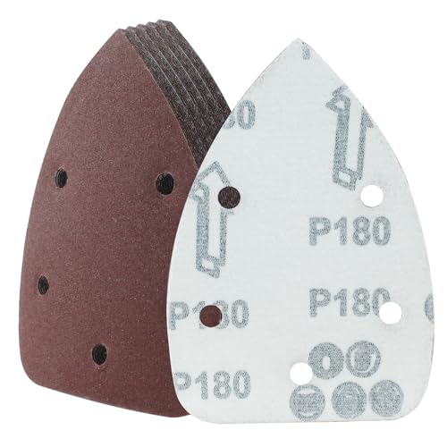 Cjueiom Schleifpapier mit Körnung 180, 5 Löcher, Klett-Schleifpads für 140 mm Schleifmaschine, 25 Stück Cjueiom Schleifpapier mit Körnung 180, 5 Löcher, Klett-Schleifpads für 140 mm Schleifmaschine, 25 Stück von Cjueiom