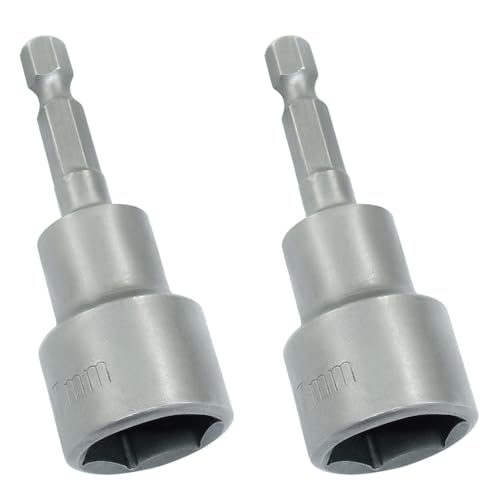 Cjueiom Steckschlüssel-Set, 17 mm, Schnellwechsel-Sechskantschaft, 65 mm Länge, metrischer Bit für Holzbearbeitung, Maschinenwartung, Autoreparatur, Möbel, 2 Stück Cjueiom Steckschlüssel-Set, 17 mm, Schnellwechsel-Sechskantschaft, 65 mm Länge, metrischer Bit für Holzbearbeitung, Maschinenwartung, Autoreparatur, Möbel, 2 Stück von Cjueiom