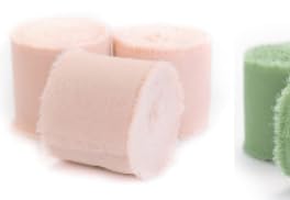 Schleifenband, 6 Rollen Hochzeit Geschenkband, Hochzeit Chiffonband, Stoffband für Hochzeitseinladungen Brautsträuße Geschenkverpackungen DIY Arbeiten, Rosa Grün Schleifenband, 6 Rollen Hochzeit Geschenkband, Hochzeit Chiffonband, Stoffband für Hochzeitseinladungen Brautsträuße Geschenkverpackungen DIY Arbeiten, Rosa Grün von Cjytdkj