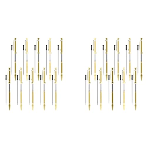 ClAZTyict 20-Teiliges Stift-Set zum Drechseln, 7 mm, Slimline-Stift-Drehset mit Nachfüll-Drehbank-Zubehör, Gold ClAZTyict 20-Teiliges Stift-Set zum Drechseln, 7 mm, Slimline-Stift-Drehset mit Nachfüll-Drehbank-Zubehör, Gold von ClAZTyict