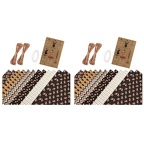 ClAZTyict 24 Blatt Weihnachten Papier, Geschenk VerStck Ung Papier mit 6 Verschiedenen Mustern, Geschenk Papier für Weihnachten ClAZTyict 24 Blatt Weihnachten Papier, Geschenk VerStck Ung Papier mit 6 Verschiedenen Mustern, Geschenk Papier für Weihnachten von ClAZTyict