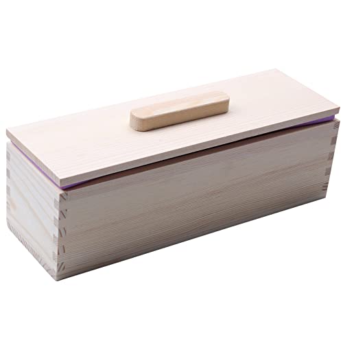ClAZTyict 4X Rechteckige Seifen Form mit Silikon Liner Abdeckung Laib Seifen Form Werkzeug DIY Seife Kerzen Form 1200G Formen Bau Werkzeug von ClAZTyict