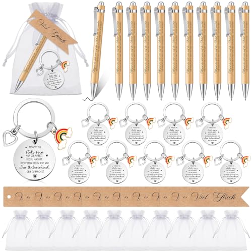 Clabby 10 Sets Abschiedsgeschenke für Kollegen Inspirierender Holz Kugelschreiber Motivations Schlüsselanhänger mit Netztasche und Danke Tag Geschenke für Kollegen Mitarbeiter Lehrer Clabby 10 Sets Abschiedsgeschenke für Kollegen Inspirierender Holz Kugelschreiber Motivations Schlüsselanhänger mit Netztasche und Danke Tag Geschenke für Kollegen Mitarbeiter Lehrer von Clabby