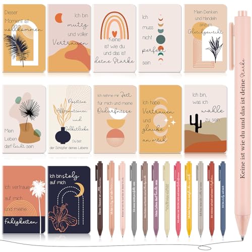 Clabby 12 Sets Dankeschön Geschenke für Frauen 12 Lustig Motivierend Notizblöcke 12 Inspirierende Kugelschreiber Positive Mini Taschennotizbuch Regenbogen Stift für Freundin Lehrer Schüler Kollegin Clabby 12 Sets Dankeschön Geschenke für Frauen 12 Lustig Motivierend Notizblöcke 12 Inspirierende Kugelschreiber Positive Mini Taschennotizbuch Regenbogen Stift für Freundin Lehrer Schüler Kollegin von Clabby