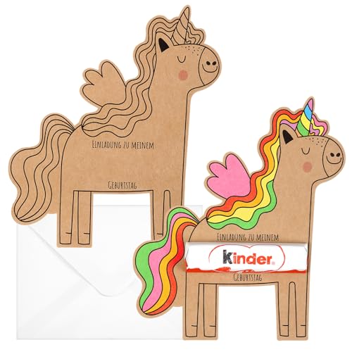 Clabby 12 Sets Einhorn Einladungskarten zum Kindergeburtstag mit 12 Briefumschläge Einhorn Geburtstag Einladung für Mädchen Jungen Partyeinladungen OHNE Kinderschokolade Clabby 12 Sets Einhorn Einladungskarten zum Kindergeburtstag mit 12 Briefumschläge Einhorn Geburtstag Einladung für Mädchen Jungen Partyeinladungen OHNE Kinderschokolade von Clabby