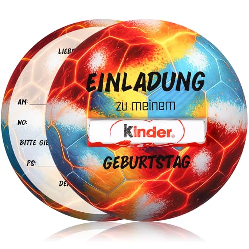 Clabby 12 Sets Fußball Einladungskarten zum Kindergeburtstag mit 12 Briefumschläge Regenbogen Geburtstag Einladung für Mädchen Jungen Partyeinladungen OHNE Kinderschokolade Clabby 12 Sets Fußball Einladungskarten zum Kindergeburtstag mit 12 Briefumschläge Regenbogen Geburtstag Einladung für Mädchen Jungen Partyeinladungen OHNE Kinderschokolade von Clabby