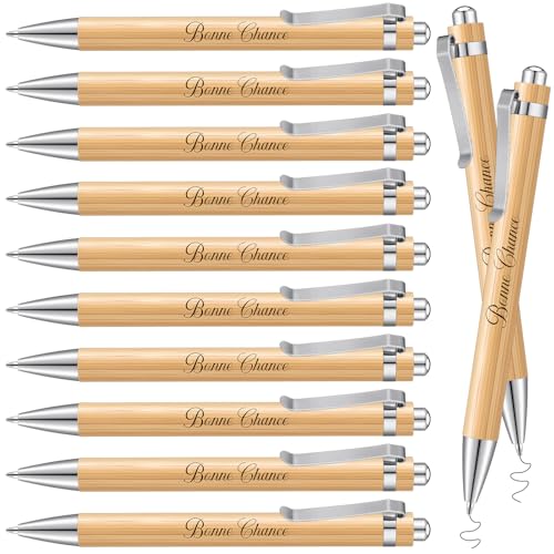 Clabby 12 Stück Geschenke für Kollegen Einziehbarer Holzstift aus Holz Inspirierender Kugelschreiber mit Gravur Schwarzer Tintenstift Rentengeschenke Job Ändern Weihnachtsgeburtstag Clabby 12 Stück Geschenke für Kollegen Einziehbarer Holzstift aus Holz Inspirierender Kugelschreiber mit Gravur Schwarzer Tintenstift Rentengeschenke Job Ändern Weihnachtsgeburtstag von Clabby