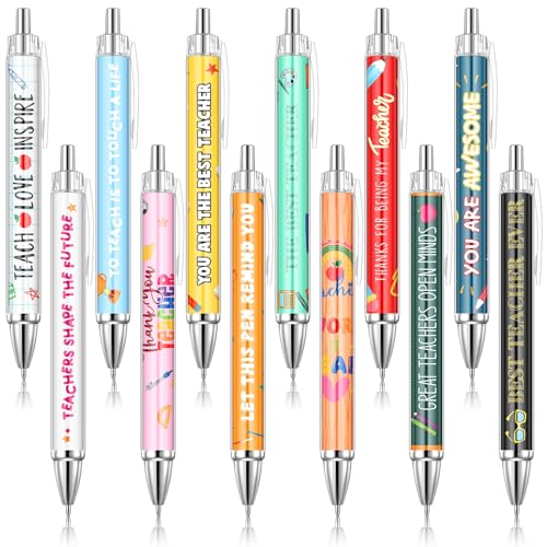 Clabby 12 Stück Kugelschreiber für Lehrer Weihnachten Dankeschön Geschenke für Lehrer Kugelschreiber mit Inspirierenden Zitaten für Lehrer Niedliche Stifte mit Schwarzer Tinte für Erzieher Geschenk Clabby 12 Stück Kugelschreiber für Lehrer Weihnachten Dankeschön Geschenke für Lehrer Kugelschreiber mit Inspirierenden Zitaten für Lehrer Niedliche Stifte mit Schwarzer Tinte für Erzieher Geschenk von Clabby