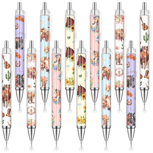 Clabby 12 Stück Kugelschreiberset mit Pferdemotiv Einziehbarer Druckkugelschreiber Set Cartoon-Kugelschreiber zum Weihnachten Schulbürobedarf Geschenk zum Pferd Liebhaber Lehrertag Clabby 12 Stück Kugelschreiberset mit Pferdemotiv Einziehbarer Druckkugelschreiber Set Cartoon-Kugelschreiber zum Weihnachten Schulbürobedarf Geschenk zum Pferd Liebhaber Lehrertag von Clabby