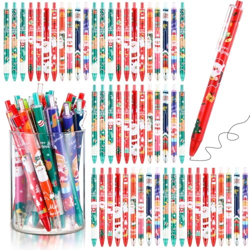 Clabby 60 Stück Weihnachten Kugelschreiber Geschenk Schwarz Gelstifte Weihnachtsstift für Schule Büro Familie Schreibwaren Geschenk Weihnachtskugelschreiber Gelschreiber für Studenten Kollegen Clabby 60 Stück Weihnachten Kugelschreiber Geschenk Schwarz Gelstifte Weihnachtsstift für Schule Büro Familie Schreibwaren Geschenk Weihnachtskugelschreiber Gelschreiber für Studenten Kollegen von Clabby
