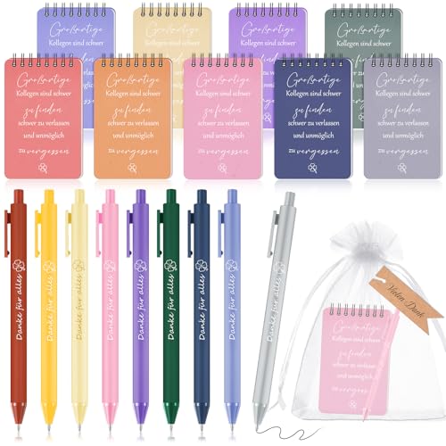 Clabby 9 Sets Kollegen Abschiedsgeschenke Inspirierende Morandi Spiral Notizblöcke Danke Kugelschreiber Geschenkanhänger und Säckchen Kleines Dankeschön Geschenk für Mitarbeiter Kollegin Jobwechsel Clabby 9 Sets Kollegen Abschiedsgeschenke Inspirierende Morandi Spiral Notizblöcke Danke Kugelschreiber Geschenkanhänger und Säckchen Kleines Dankeschön Geschenk für Mitarbeiter Kollegin Jobwechsel von Clabby