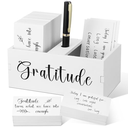 Clabby Dankbarkeitsglas-Geschenk-Set enthält 200 Dankbarkeitskarten, 1 Stift, 1 Dankbarkeitsglas, Holzbox, Praxis, Dankbarkeitskarten-Set, Geschenke für Familien, Mitarbeiter, Ausgehen, Weihnachten, Clabby Dankbarkeitsglas-Geschenk-Set enthält 200 Dankbarkeitskarten, 1 Stift, 1 Dankbarkeitsglas, Holzbox, Praxis, Dankbarkeitskarten-Set, Geschenke für Familien, Mitarbeiter, Ausgehen, Weihnachten, von Clabby