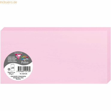 10 x Clairefontaine Doppelkarte Pollen DINlang 210g VE=25 Stück bonbon 10 x Clairefontaine Doppelkarte Pollen DINlang 210g VE=25 Stück bonbon von Clairefontaine