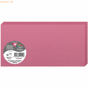 10 x Clairefontaine Doppelkarte Pollen DINlang 210g VE=25 Stück horten 10 x Clairefontaine Doppelkarte Pollen DINlang 210g VE=25 Stück horten von Clairefontaine