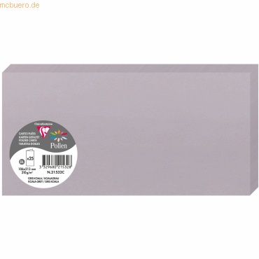 10 x Clairefontaine Doppelkarte Pollen DINlang 210g VE=25 Stück koalag 10 x Clairefontaine Doppelkarte Pollen DINlang 210g VE=25 Stück koalag von Clairefontaine
