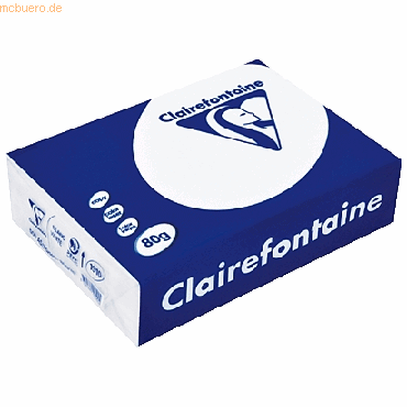 10 x Clairefontaine Kopierpapier Clairalfa A5 80g/qm weiß VE=500 Blatt 10 x Clairefontaine Kopierpapier Clairalfa A5 80g/qm weiß VE=500 Blatt von Clairefontaine