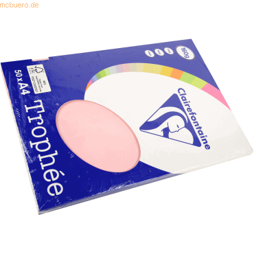 10 x Clairefontaine Kopierpapier Pollen A4 160g/qm 50 Blatt rosa 10 x Clairefontaine Kopierpapier Pollen A4 160g/qm 50 Blatt rosa von Clairefontaine