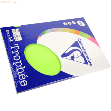 10 x Clairefontaine Kopierpapier Pollen A4 80g/qm VE=100 Blatt neon-gr 10 x Clairefontaine Kopierpapier Pollen A4 80g/qm VE=100 Blatt neon-gr von Clairefontaine