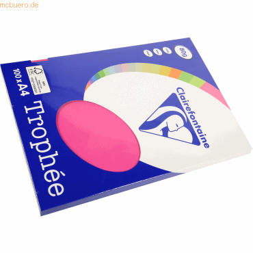 10 x Clairefontaine Kopierpapier Trophee A4 80g/qm 100 Blatt fuchsia 10 x Clairefontaine Kopierpapier Trophee A4 80g/qm 100 Blatt fuchsia von Clairefontaine