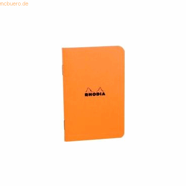 10 x Clairefontaine Notizheft A5 liniert 48 Blatt orange von Clairefontaine