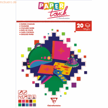 10 x Clairefontaine Tonzeichenpapier A4 120g sortiert VE=20 Blatt 10 x Clairefontaine Tonzeichenpapier A4 120g sortiert VE=20 Blatt von Clairefontaine