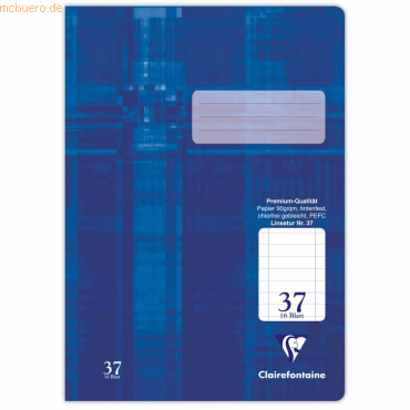 25 x Clairefontaine Schulheft A4 32 Blatt Lineatur 37 liniert perforie 25 x Clairefontaine Schulheft A4 32 Blatt Lineatur 37 liniert perforie von Clairefontaine