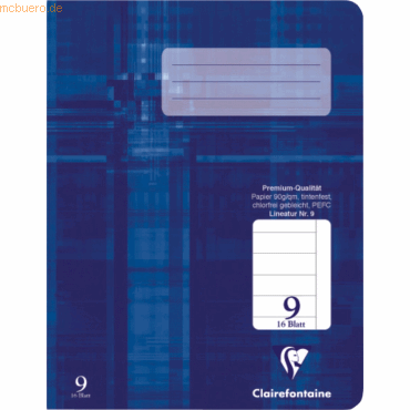 25 x Clairefontaine Schulheft A5 Lineatur 9 16 Blatt 25 x Clairefontaine Schulheft A5 Lineatur 9 16 Blatt von Clairefontaine