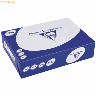 4 x Clairefontaine Kopierpapier Clairalfa A3 100g/qm weiß VE=500 Blatt von Clairefontaine