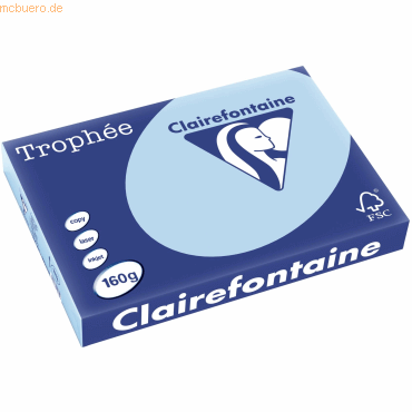 4 x Clairefontaine Kopierpapier Trophee A3 160g/qm VE=250 Blatt eisbla 4 x Clairefontaine Kopierpapier Trophee A3 160g/qm VE=250 Blatt eisbla von Clairefontaine