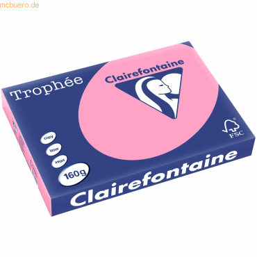 4 x Clairefontaine Kopierpapier Trophee A3 160g/qm VE=250 Blatt hecken von Clairefontaine