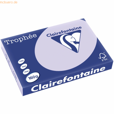 4 x Clairefontaine Kopierpapier Trophee A3 160g/qm VE=250 Blatt lila 4 x Clairefontaine Kopierpapier Trophee A3 160g/qm VE=250 Blatt lila von Clairefontaine