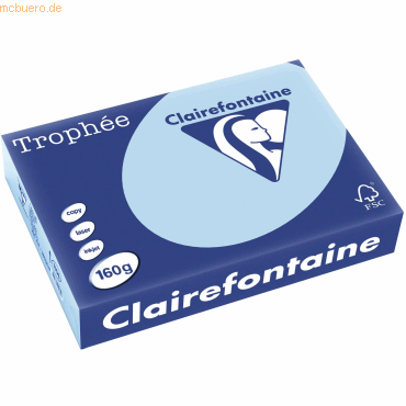 4 x Clairefontaine Kopierpapier Trophee A4 160g/qm VE=250 Blatt eisbla 4 x Clairefontaine Kopierpapier Trophee A4 160g/qm VE=250 Blatt eisbla von Clairefontaine