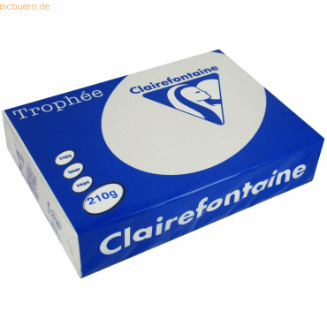 4 x Clairefontaine Kopierpapier Trophee A4 210g/qm VE=250 Blatt stahlg von Clairefontaine