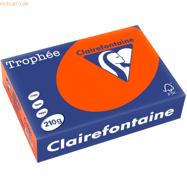 4 x Clairefontaine Kopierpapier Trophee A4 210g/qm VE=250 Blatt ziegel 4 x Clairefontaine Kopierpapier Trophee A4 210g/qm VE=250 Blatt ziegel von Clairefontaine