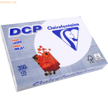 4 x Clairefontaine Laser- /Inkjetpapier DCP A4 210x297mm 350g/qm weiß 4 x Clairefontaine Laser- /Inkjetpapier DCP A4 210x297mm 350g/qm weiß von Clairefontaine