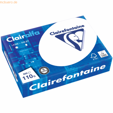 4 x Clairefontaine Multifunktionspapier Clairalfa A4 210x297mm 110g/qm 4 x Clairefontaine Multifunktionspapier Clairalfa A4 210x297mm 110g/qm von Clairefontaine