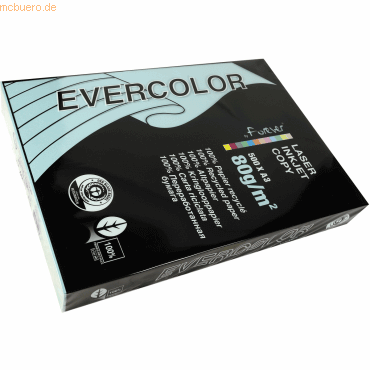 5 x Clairefontaine Kopierpapier Forever Evercolor DIN A3 hellblau 80 g von Clairefontaine